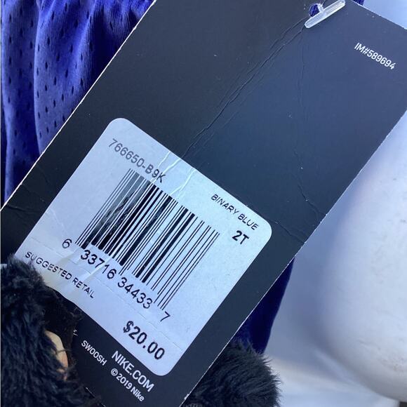 ~Nike Mesh Shorts Boys Size 2t Navy Blue Essential Athletic Basketball - Picture 2 of 5